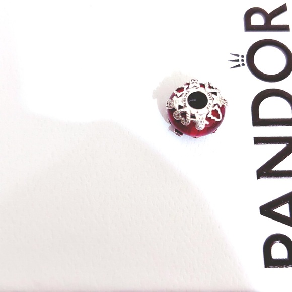 PANDORA Christmas Magic Murano Glass Charm w/box - Picture 5 of 6